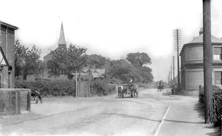 Penkeths Past Top Lane, Warrington Road (1900)