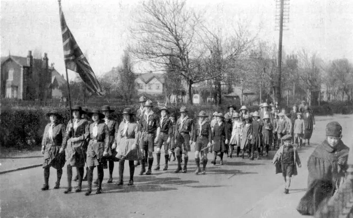 Penkeths Past Warrington Road, Guides and Scouts walk (1920)