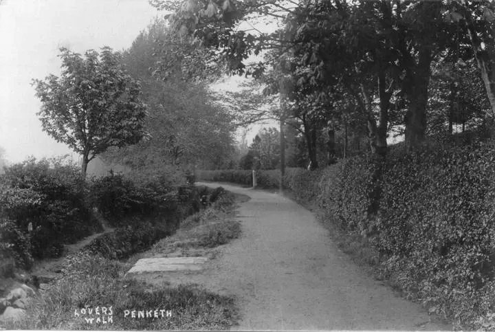 penkeths past Well Lane, Lovers Walk, Penketh (1900)